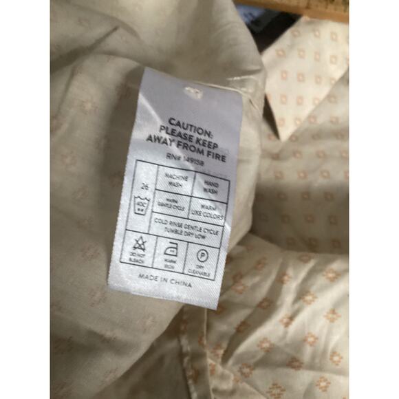 Day & Age Size XLarge Beige Allover Print Short Sleeve Button-Up Shirt for Boys - Picture 7 of 7